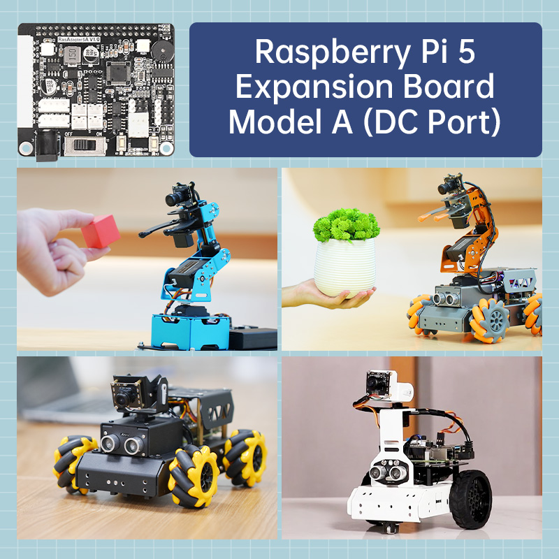 Raspberry Pi 5 Expansion Board, Servo Motor Driver, ROS Robot Manipulator Arm Smart Car Controller Raspberry Pi 5 Expansion Board, Servo Motor Driver, ROS Robot Manipulator Arm Smart Car Controller